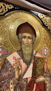 Рукописная икона Спиридон Тримифунтский №24