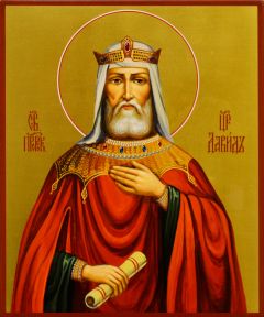 Рукописная икона Давид Царь