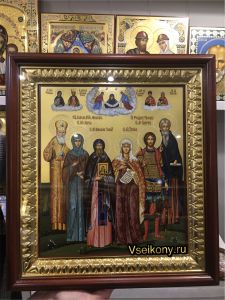 Рукописная семейная икона 102