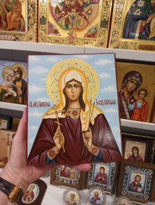 Рукописная икона Виктория Кордувийская Кордубская 4