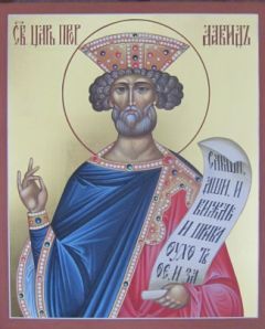 Рукописная икона Давид Царь