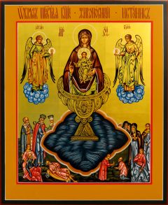 Рукописная икона Живоносный Источник №3
