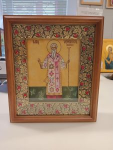 Рукописная икона Амфилохий Иконийский