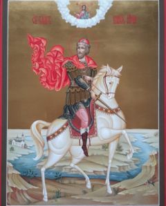 Рукописная икона Юрий Всеволодович