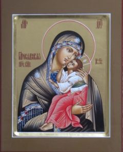 Рукописная икона Ярославская
