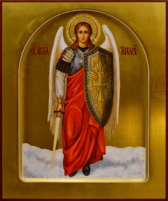 Рукописная икона Архангел Михаил 16
