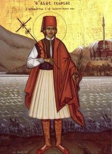 Рукописная икона Георгий Кратовский Софийский