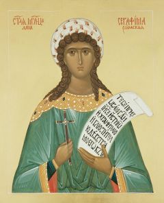 Рукописная икона Серафима Римская