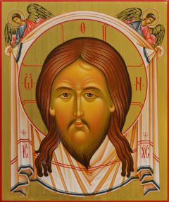 Рукописная икона Спас Нерукотворный №20