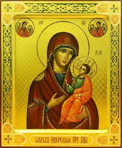 Рукописная икона Иверская 11