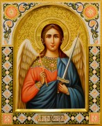 Рукописная икона Ангел Хранитель 134 (Размер 22*27 см)