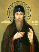 Рукописная икона Захарий (Захария) Постник Печерский