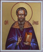 Рукописная икона Ермолай Никомидийский