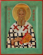 Рукописная икона Петр Аргосский
