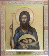 Рукописная икона Иоанн Предтеча 6