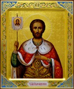 Рукописная икона Александр Невский 7 