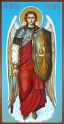 Рукописная икона Архангел Михаил 14 (Размер 13*25 см)